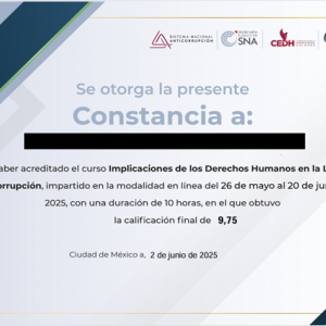 Se fortalece personal de la Secretaría Ejecutiva del Sistema Estatal Anticorrupción con la Plataforma de Aprendizaje Anticorrupción